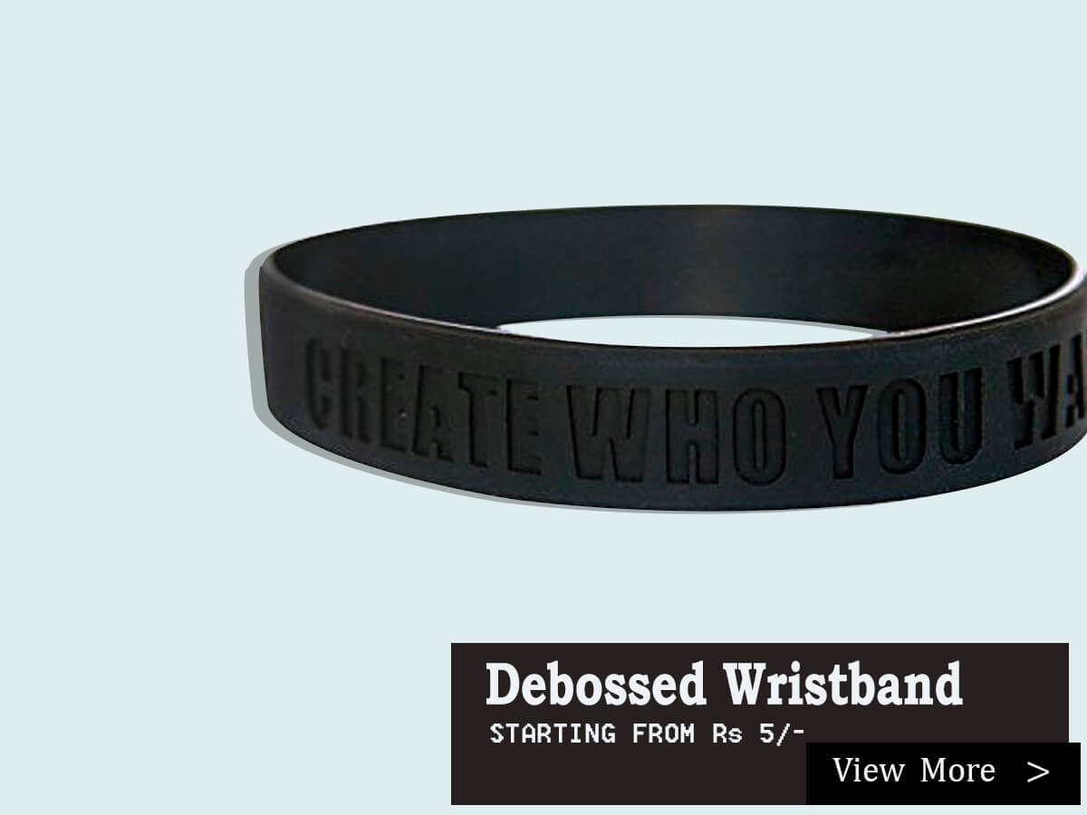 Custom Debossed Wristbands