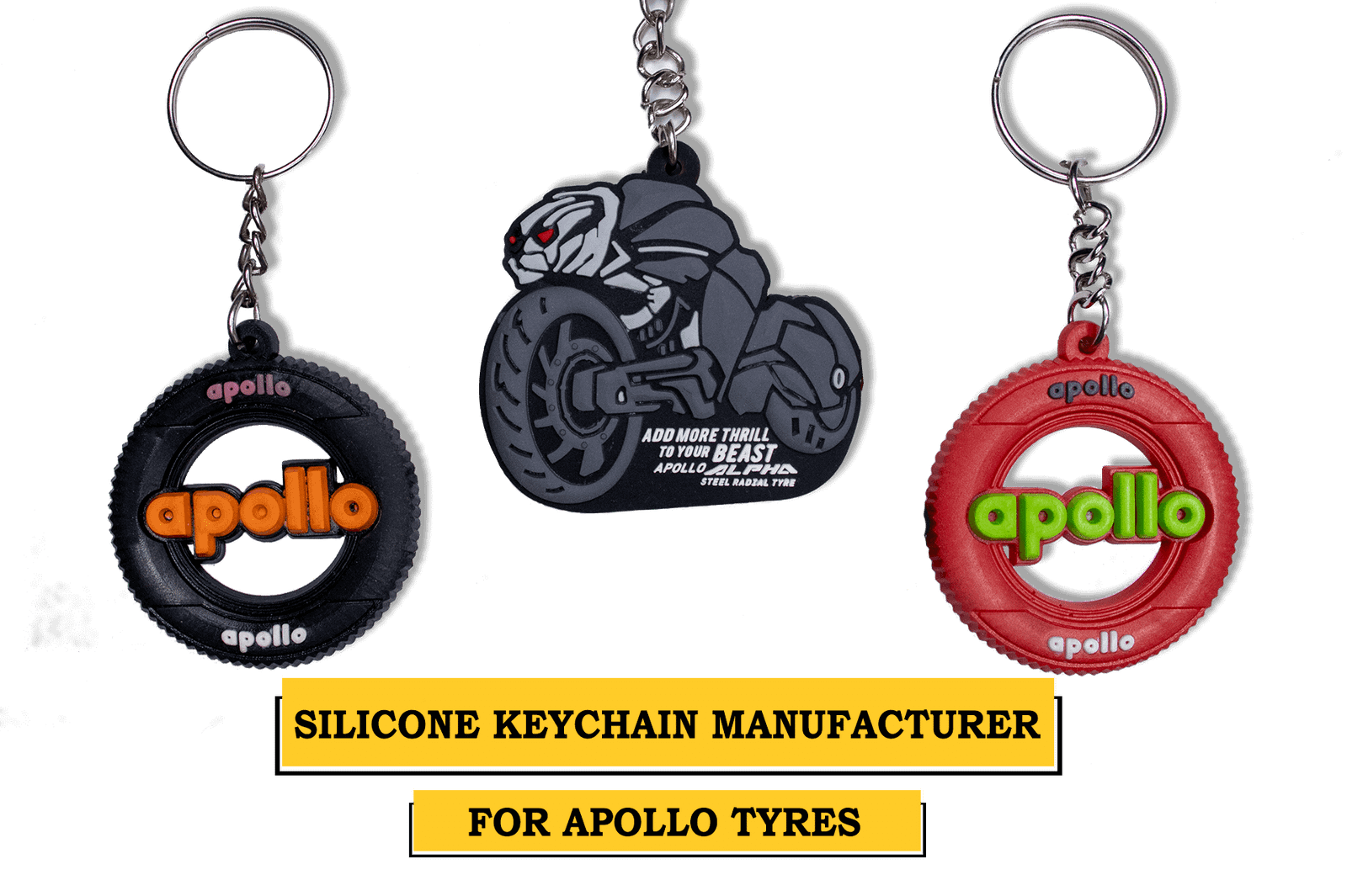 Branded Silicone Keychains